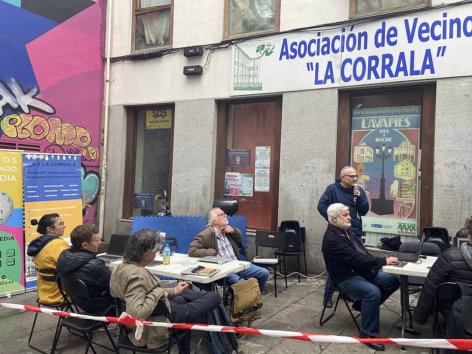 Vista histórica del barrio de Lavapiés en Madrid