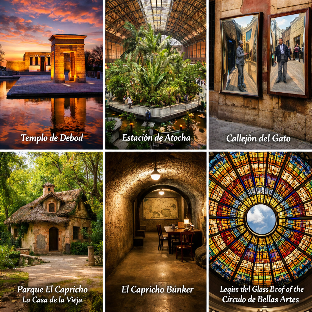 Lugares curiosos y sorprendentes de Madrid que revelan su historia oculto.