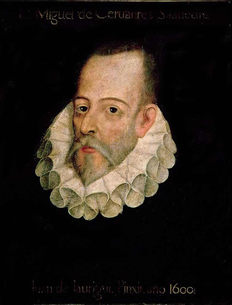 Estatua de Miguel de Cervantes en la Plaza de Alcalá