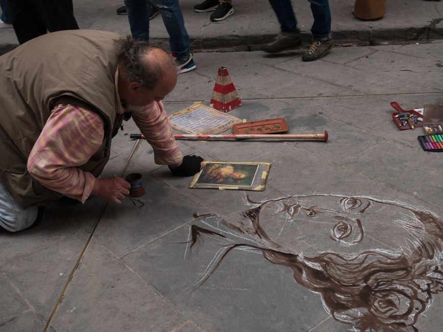 Artistas callejeros en Lavapiés