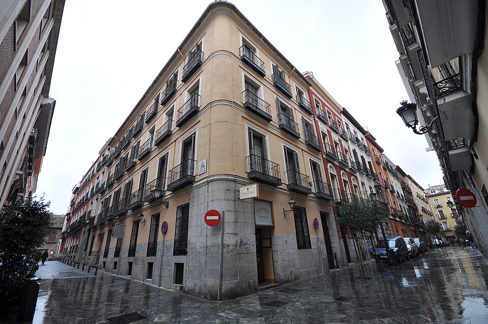 Vista panorámica del Barrio de las Letras en Madrid, centro de la literatura española.