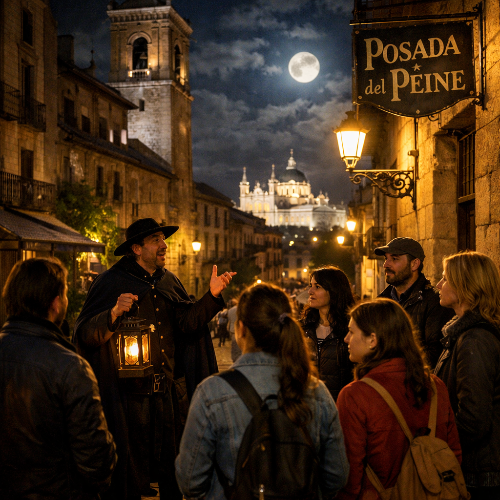Grupo en un tour de leyendas por Madrid
