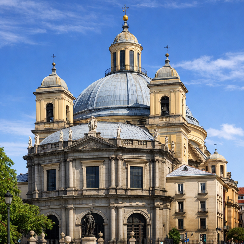 Basílica de San Francisco el Grande con cúpula impresionante