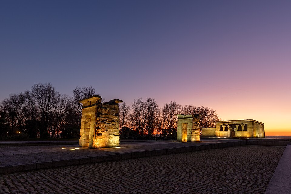 Templo de Debod al atardecer