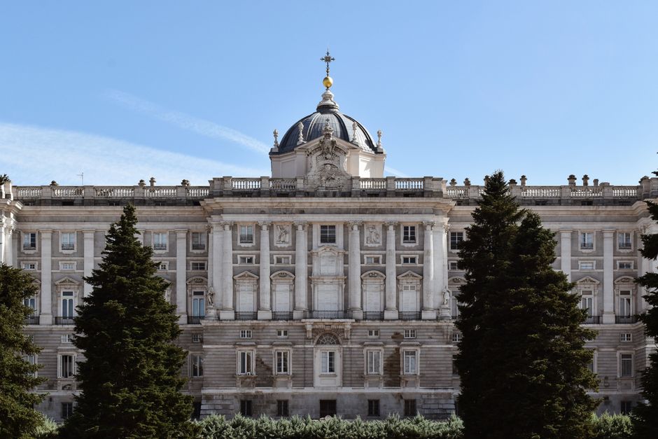 Perspectiva diferente del Palacio Real de Madrid.
